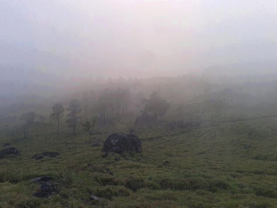 a picture of the peak in foggy conditions